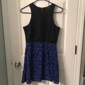 Black & blue dress